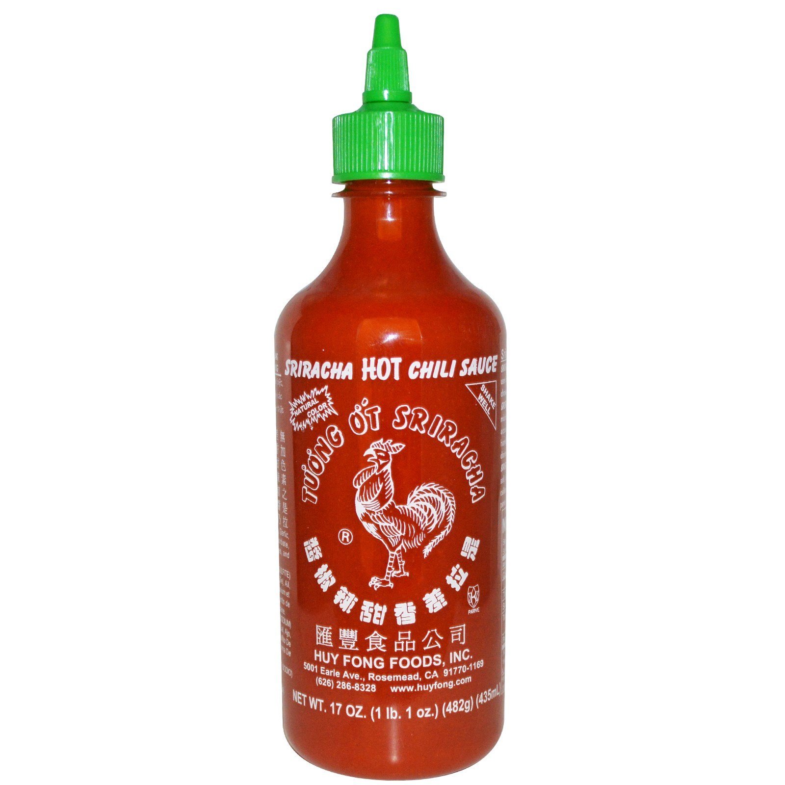 Version 1.0.0 Huy Fong Foods Inc., Sriracha, Hot Chili Sauce, 17 oz (482 g)(Pack of 1) - Image 1