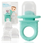 Frida Baby Push Pop Feeder, Baby Fruit Feeder, Baby Fruit Food Feeder to Safely Introduce New Foods, Fresh + Frozen Food Silicone Feeder for Babies, BPA Free, Dishwasher Safe