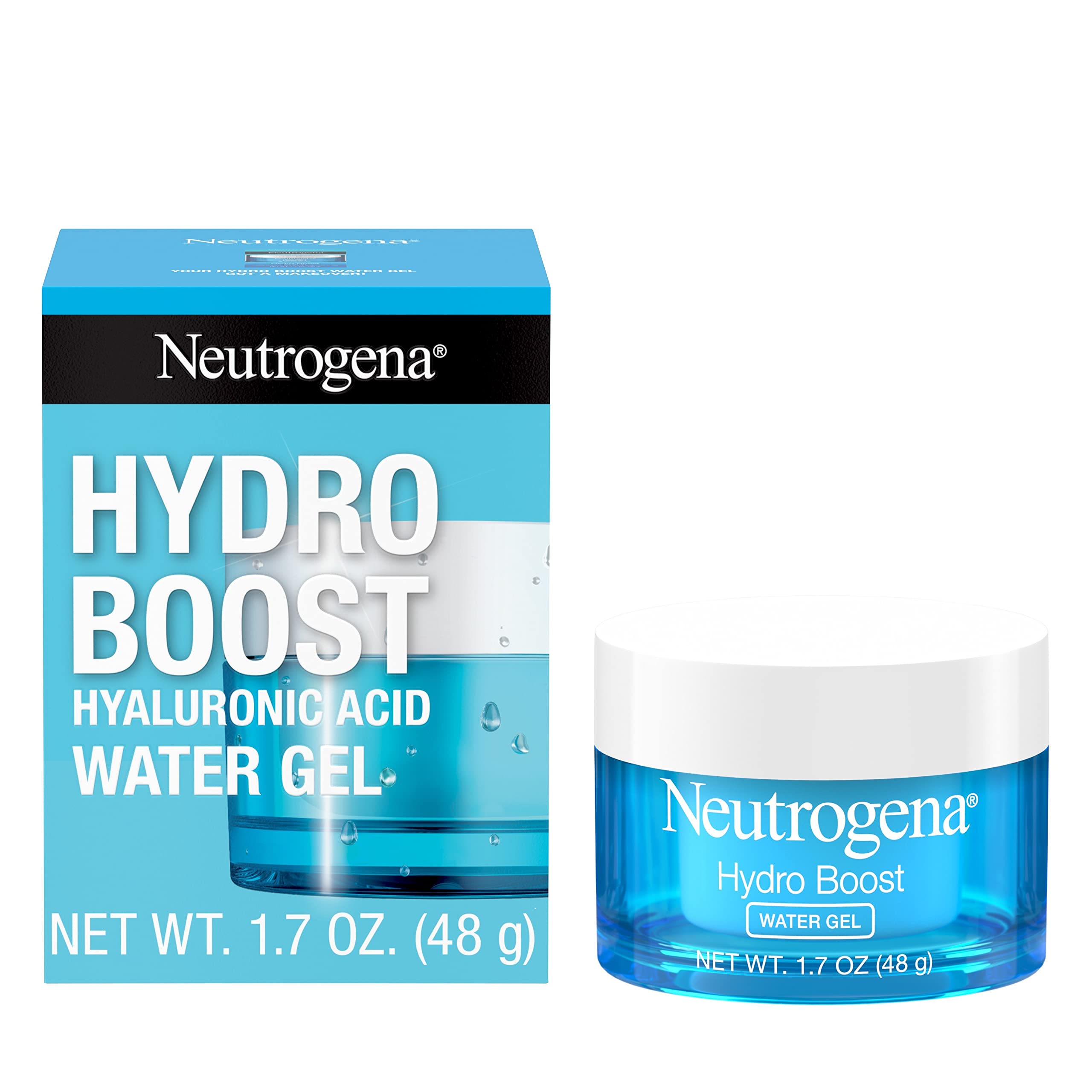 71n9F0LtxLL.jpg Neutrogena Hydro Boost Hyaluronic Acid Hydrating Water Gel Daily Face Moisturizer for Dry Skin, Oil-Free, Non-Comedogenic Face Lotion, 1.7 fl. Oz - Image 1