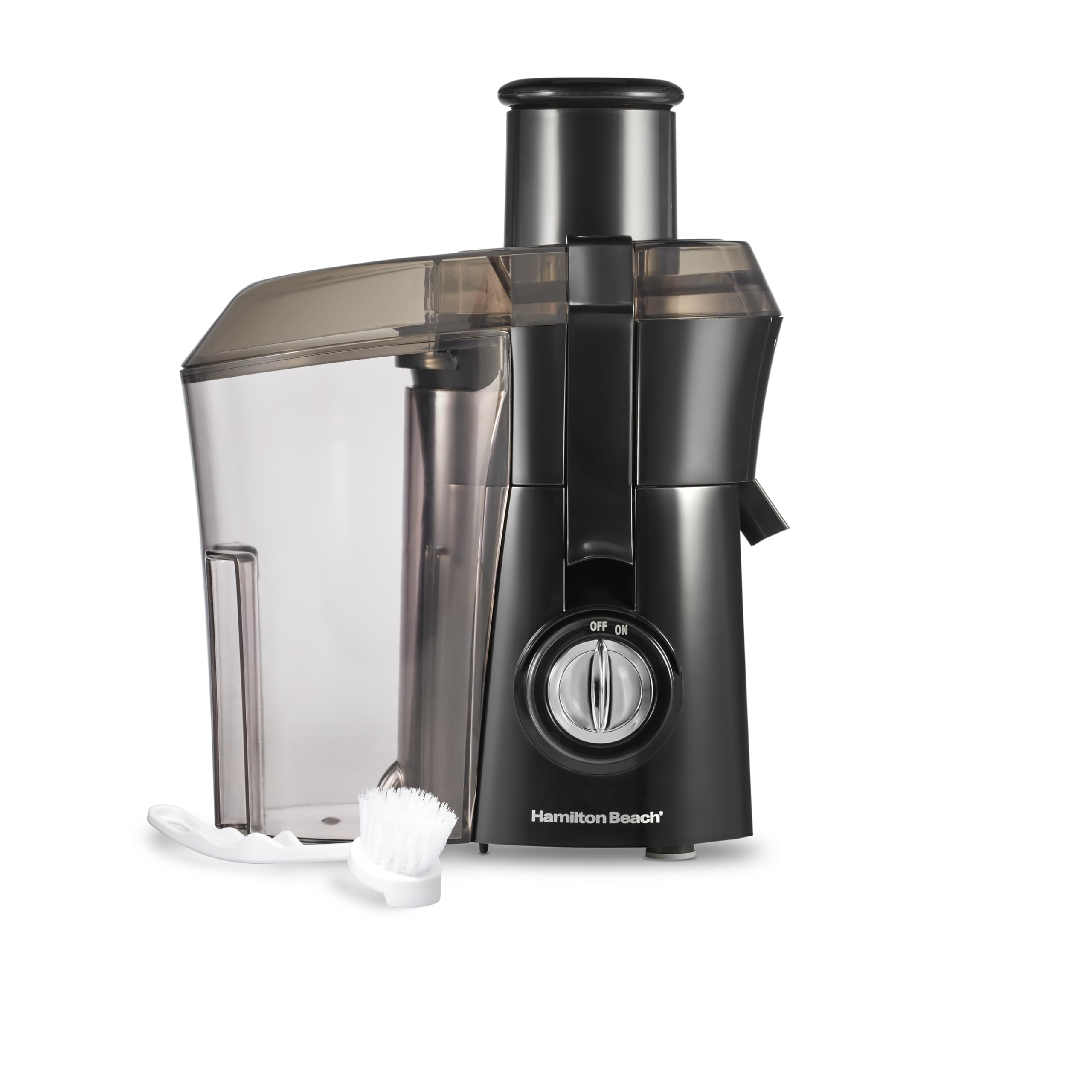 Version 1.0.0 Hamilton Beach Juicer Machine, Big Mouth Large 3” Feed Chute for Whole Fruits and Vegetables, Easy to Clean, Centrifugal Extractor, BPA Free, 800W Motor, Black - Image 1