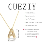 CUEZIY Bubble Gold Letter Necklace for Women Teen Dainty Balloon Initial Necklaces 14K Gold Plated Alphabet Pendant Necklace Personalized Trendy Jewelry Gift - Image 4