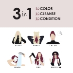 Keracolor Clenditioner MERLOT Hair Dye - Semi Permanent Hair Color Depositing Conditioner, Cruelty-free, 12 Fl. Oz. - Image 6