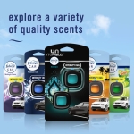 Febreze Unstopables Car Odor-Fighting Car Freshener Vent Clip Fresh Scent, .07 oz. Car Vent Clip, Pack of 4 (Packaging may vary) - Image 3