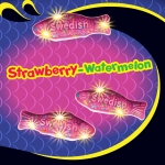 SWEDISH FISH Mini Glow Ups Strawberry-Watermelon Soft & Chewy Candy, 12-3.08 oz Bags - Image 12