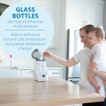 Dr. Brown's Natural Flow Anti-Colic Options+ Narrow Glass Baby Bottle 8 oz/250 mL, with Level 1 Slow Flow Nipple, 2 Pack, 0m+ - Image 9