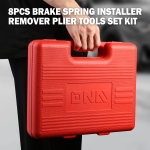 ‎DNA MOTORING TOOLS-00245 8-Pcs Brake Service Kit - Brake Spring Installer Remover Plier Tools Set with Carrying Case,Red - Image 2