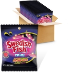 SWEDISH FISH Mini Glow Ups Strawberry-Watermelon Soft & Chewy Candy, 12-3.08 oz Bags