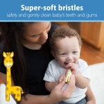 Dr. Brown's Infant-to-Toddler Training Toothbrush Set with Fluoride-Free Baby Toothpaste, Strawberry - Giraffe - 1.4oz - 0-3 years - Image 11