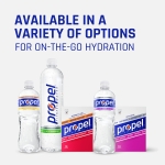 Propel, Kiwi Strawberry, Zero Calorie Sports Drinking Water with Electrolytes and Vitamins C&E, 16.9 Fl Oz (Pack of 12) - Packaging May Vary - Image 2