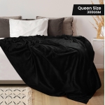 Utopia Bedding Fleece Blanket Queen Size Black 300GSM Luxury Anti-Static Fuzzy Soft Microfiber Bed Blanket (90x90 Inch) - Image 15