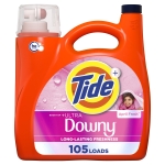 Tide Plus Boost of Ultra Downy Liquid Laundry Detergent, April Fresh Scent, 148 fl oz, 105 Loads, Laundry Detergent Liquid with Long-Lasting Freshness