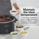 Hamilton Beach Slow Cooker, Extra Large 10 Quart, Stay or Go Portable With Lid Lock, Dishwasher Safe Crock, Black (33195) - Image 6