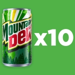Mountain Dew Soda, Mini Cans, 7.5 Fl Oz (Pack of 10) - Image 7