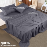 Utopia Bedding Queen Bed Sheets Set - 4 Piece Bedding - Brushed Microfiber 100% Polyester - Shrinkage and Fade Resistant - Easy Care (Queen, Grey) - Image 8