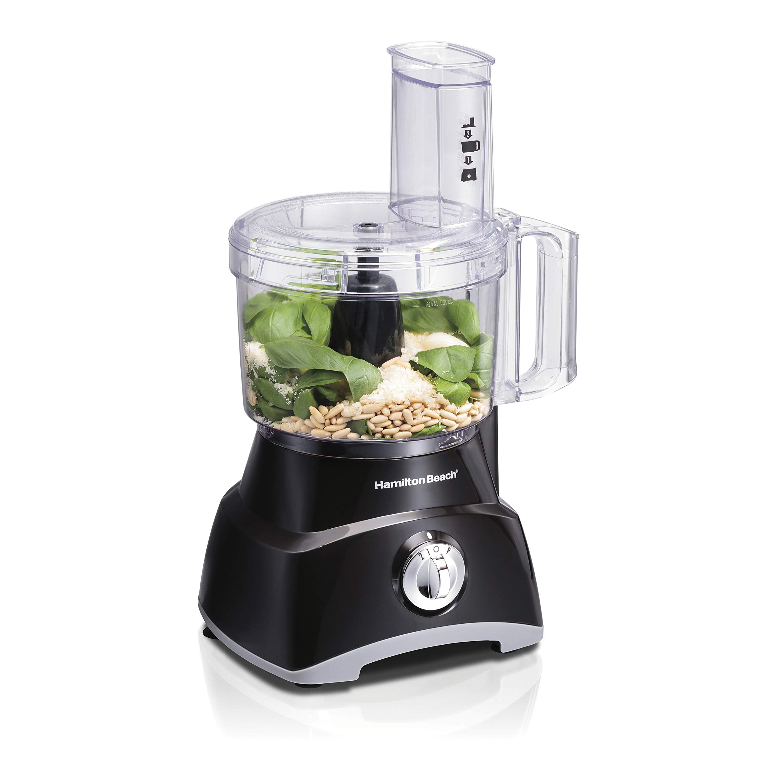 Version 1.0.0 Hamilton Beach Food Processor & Vegetable Chopper for Slicing, Shredding, Mincing, and Puree, 8 Cup, Black - Image 1
