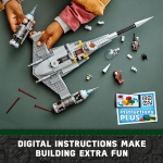 LEGO Star Wars The Mandalorian's N-1 Starfighter 75325 Building Set - The Book of Boba Fett, Featuring Baby Yoda Grogu and Droid Toy Figures, Birthday Gift idea for Kids, Boys & Girls Ages 9+ - Image 4