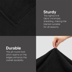 Utopia Bedding Fleece Blanket Queen Size Black 300GSM Luxury Anti-Static Fuzzy Soft Microfiber Bed Blanket (90x90 Inch) - Image 12