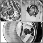 DNA MOTORING FL-ZTL-352-CH Pair of Clear Lens Fog Lights W/Bezels Switch & Wiring Harness Compatible with Toyota Highlander 2020-2022,Left & Right Side - Image 6