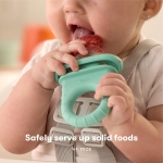 Frida Baby Push Pop Feeder, Baby Fruit Feeder, Baby Fruit Food Feeder to Safely Introduce New Foods, Fresh + Frozen Food Silicone Feeder for Babies, BPA Free, Dishwasher Safe - Image 6
