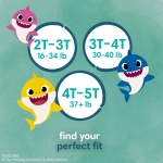 Pampers Pure Protection Training Pants Baby Shark - Size 4T-5T, 80 Count, Premium Hypoallergenic Training Underwear - Image 3