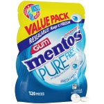 Mentos Pure Fresh Sugar-Free Chewing Gum with Xylitol, Fresh Mint, 120 Piece Bulk Resealable Bag (Pack of 1)