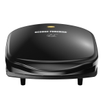 George Foreman 2-Serving Classic Plate Electric Indoor Grill and Panini Press, Black, GR10B - Image 2