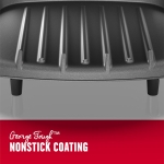 George Foreman 2-Serving Classic Plate Electric Indoor Grill and Panini Press, Black, GR10B - Image 5