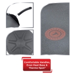 T-fal Ultimate Hard Anodized Nonstick Griddle 10.25 Inch Oven Broiler Safe 500F Cookware, Pots and Pans, Dishwasher Safe Grey - Image 4