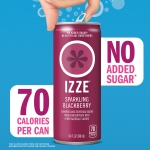 IZZE Sparkling Juice Beverage Blend, Variety Pack, Blackberry, Clementine, Apple, Grapefruit, No Sugar Added, 8.4 FL OZ, 24 Cans - Image 6