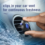 Febreze Car Ocean Scent Air Freshener Vent Clip, .07 oz. Car Vent Clip, Pack of 4 - Image 4