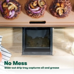 BELLA XL Electric Ceramic Titanium Griddle, Make 15 Eggs At Once, Healthy-Eco Non-stick Coating, Hassle-Free Clean Up, Large Submersible Cooking Surface, 12" x 22", Copper/Black - Image 2