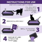 SLIDE Platinum Multi-Cat Easy Clean-Up Clumping Cat Litter, 14 Days of Odor Control - Image 4