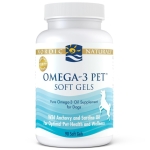 Omega-3 Pet, Unflavored - 330 mg Omega-3 Per Soft Gel - Fish Oil for Dogs