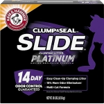 SLIDE Platinum Multi-Cat Easy Clean-Up Clumping Cat Litter, 14 Days of Odor Control