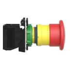 Schneider Electric XB5AT842 Emergency Stop Push Button Switch for Industrial Machinery, Plastic Bezel, Fits 22mm Diameter Cutouts, Trigger Latching Push-Pull, 1NC, 40mm Red Mushroom - Image 4