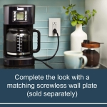 Legrand Radiant 2097WCCD12 20 Amp GFCI Self Test Decorator Duplex Outlet, White (1 Count) - Image 3