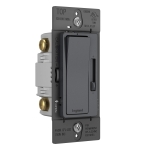 Legrand radiant RH453PGCCV6 450W Preset Decorator Rocker Dimmer Light Switch with Locator Light for Dimmable LED and CFL Bulbs, Single Pole/3-Way, Graphite (1 Count) - Image 5