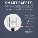 Legrand radiant 1597WCCD12 15 Amp GFCI Self Test Decorator Duplex Outlet, White (1 Count) - Image 7