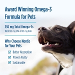 Omega-3 Pet, Unflavored - 330 mg Omega-3 Per Soft Gel - Fish Oil for Dogs - Image 4